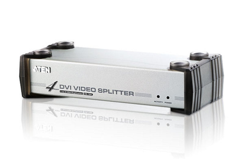 Aten Video Splitter 4 Port DVI Video Splitter w/ Audio, 1920x1200@60Hz, Cascadable to 3 Levels (Up to 64 Outputs) Aten Video Splitter 4 Port DVI Video Splitter w/ Audio, 1920x1200@60Hz, Cascadable to 3 Levels (Up to 64 Outputs)